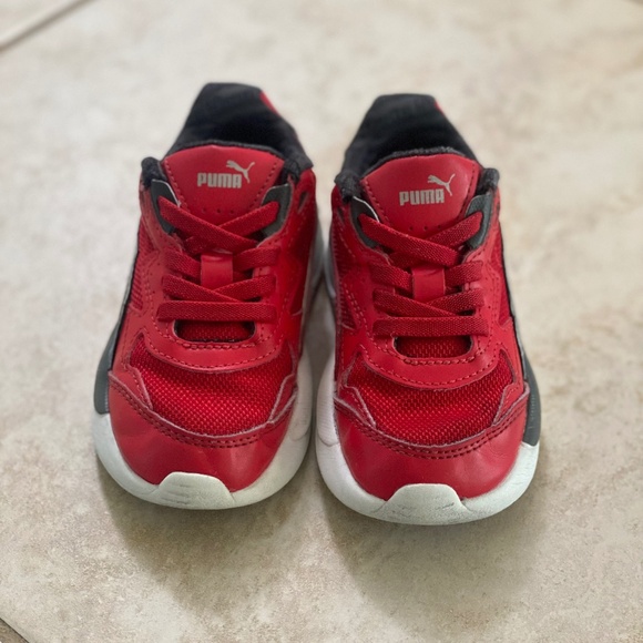 Puma Ferrari Red Toddler Sneakers Size 9C - Picture 11 of 14